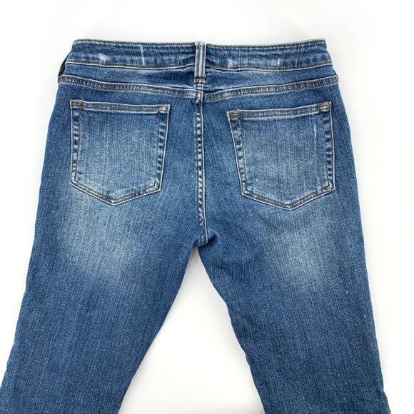 Women's 2.1 Denim Blue Jeans Sz 26 Distressed Ripped Faded Wash Whisker‎ Denim - Picture 6 of 8